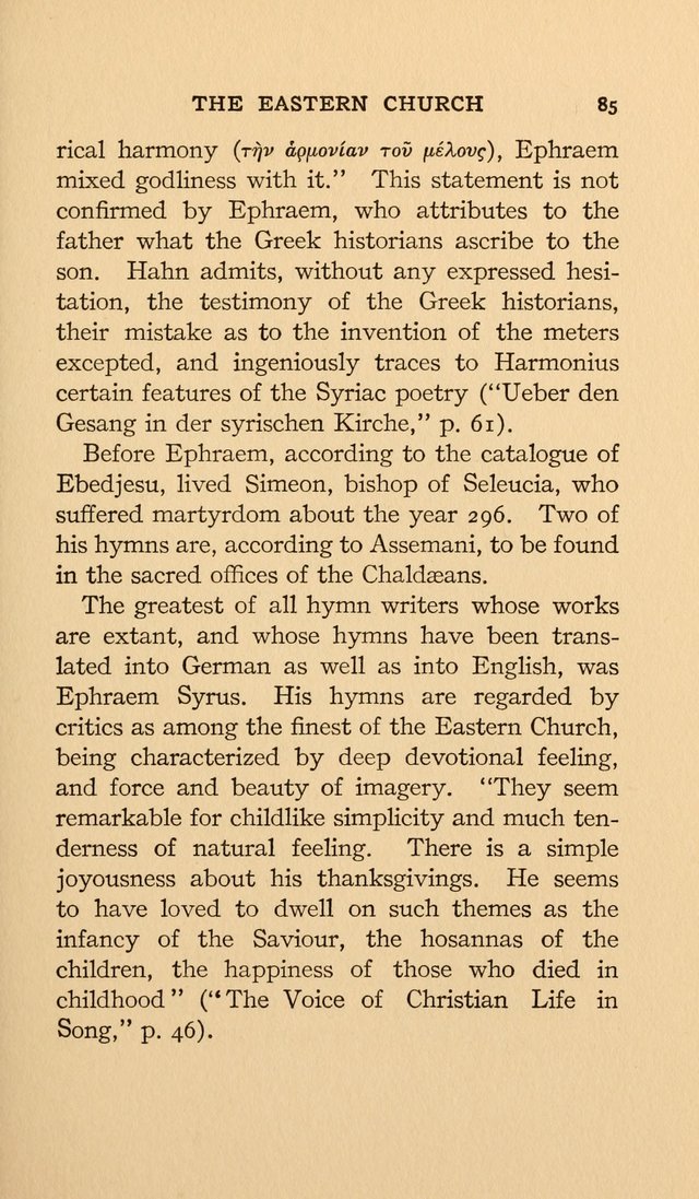 Hymns and Poetry of the Eastern Church page 76