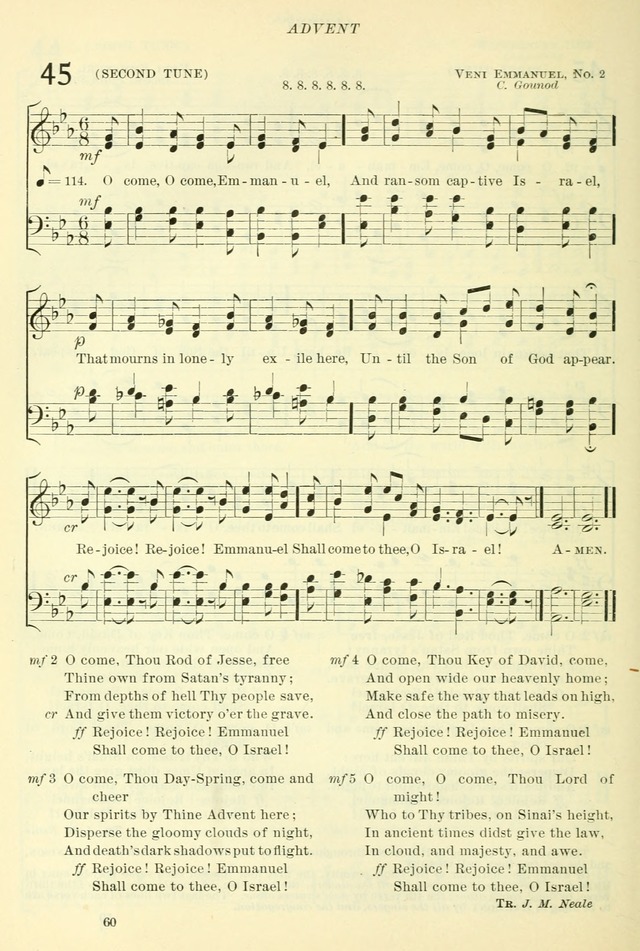 The Church Hymnal: revised and enlarged in accordance with the action of the General Convention of the Protestant Episcopal Church in the United States of America in the year of our Lord 1892. (Ed. B) page 108