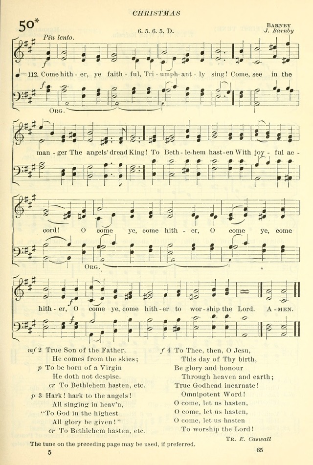 The Church Hymnal: revised and enlarged in accordance with the action of the General Convention of the Protestant Episcopal Church in the United States of America in the year of our Lord 1892. (Ed. B) page 113