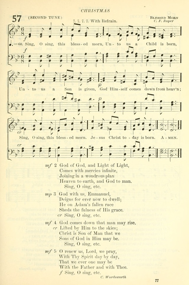 The Church Hymnal: revised and enlarged in accordance with the action of the General Convention of the Protestant Episcopal Church in the United States of America in the year of our Lord 1892. (Ed. B) page 125