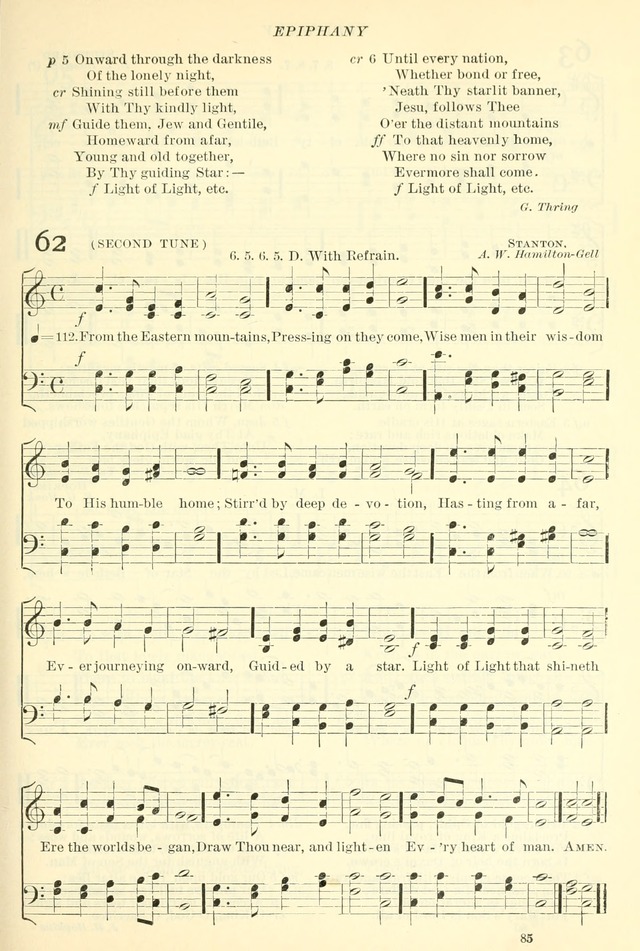 The Church Hymnal: revised and enlarged in accordance with the action of the General Convention of the Protestant Episcopal Church in the United States of America in the year of our Lord 1892. (Ed. B) page 133
