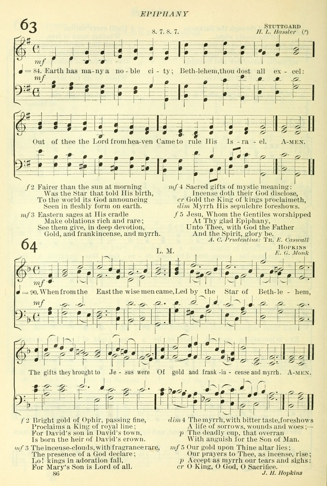 The Church Hymnal: revised and enlarged in accordance with the action of the General Convention of the Protestant Episcopal Church in the United States of America in the year of our Lord 1892. (Ed. B) page 134