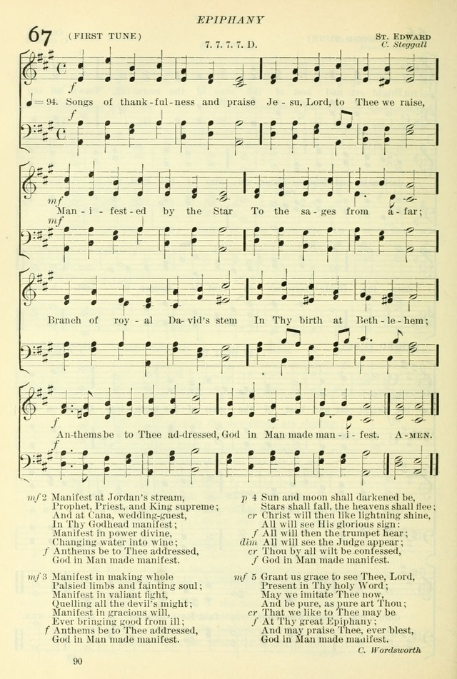 The Church Hymnal: revised and enlarged in accordance with the action of the General Convention of the Protestant Episcopal Church in the United States of America in the year of our Lord 1892. (Ed. B) page 138