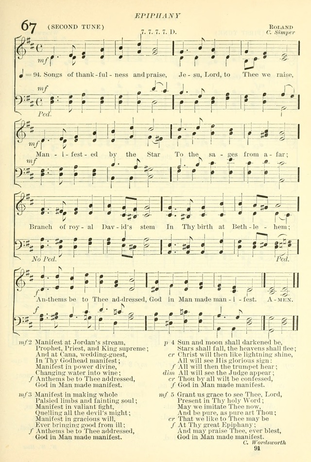 The Church Hymnal: revised and enlarged in accordance with the action of the General Convention of the Protestant Episcopal Church in the United States of America in the year of our Lord 1892. (Ed. B) page 139