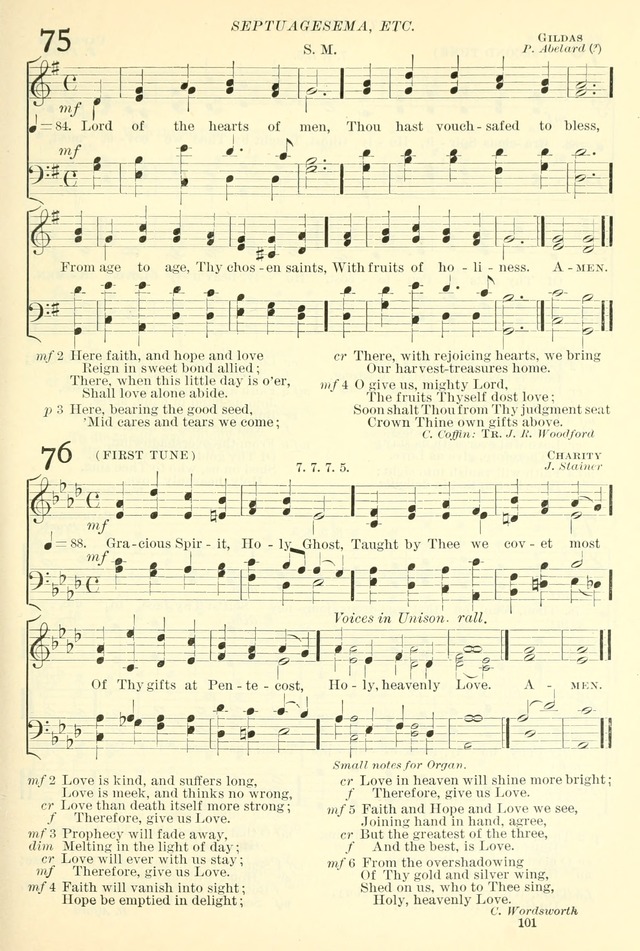 The Church Hymnal: revised and enlarged in accordance with the action of the General Convention of the Protestant Episcopal Church in the United States of America in the year of our Lord 1892. (Ed. B) page 149