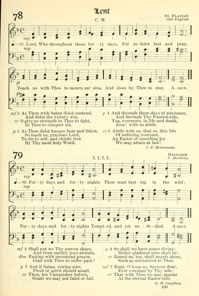 The Church Hymnal: revised and enlarged in accordance with the action of the General Convention of the Protestant Episcopal Church in the United States of America in the year of our Lord 1892. (Ed. B) page 151