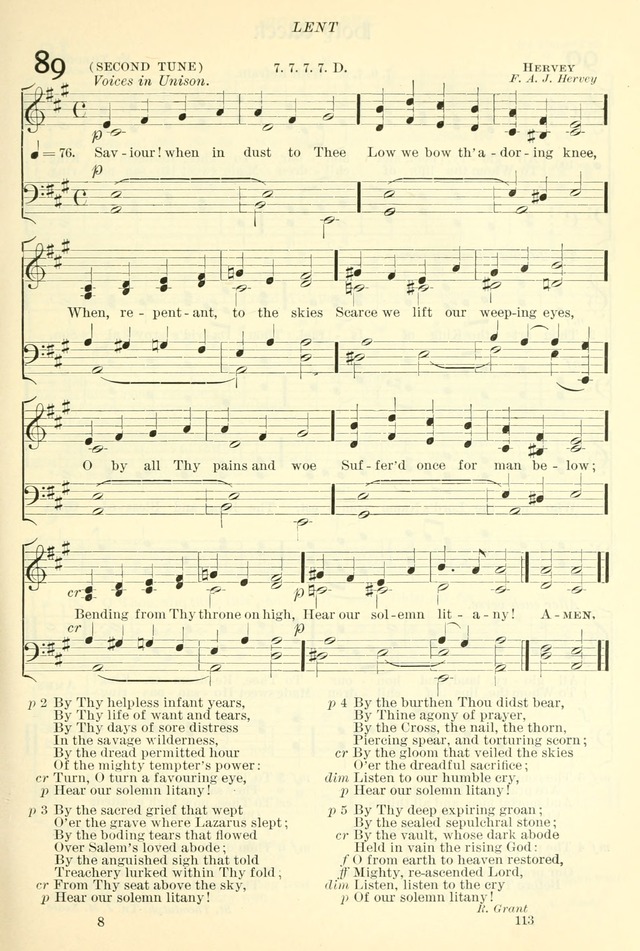 The Church Hymnal: revised and enlarged in accordance with the action of the General Convention of the Protestant Episcopal Church in the United States of America in the year of our Lord 1892. (Ed. B) page 161