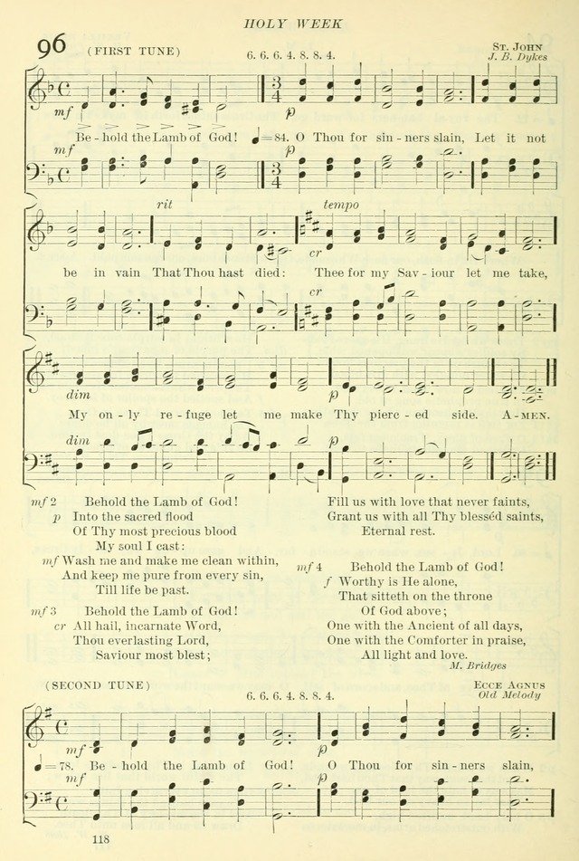 The Church Hymnal: revised and enlarged in accordance with the action of the General Convention of the Protestant Episcopal Church in the United States of America in the year of our Lord 1892. (Ed. B) page 166