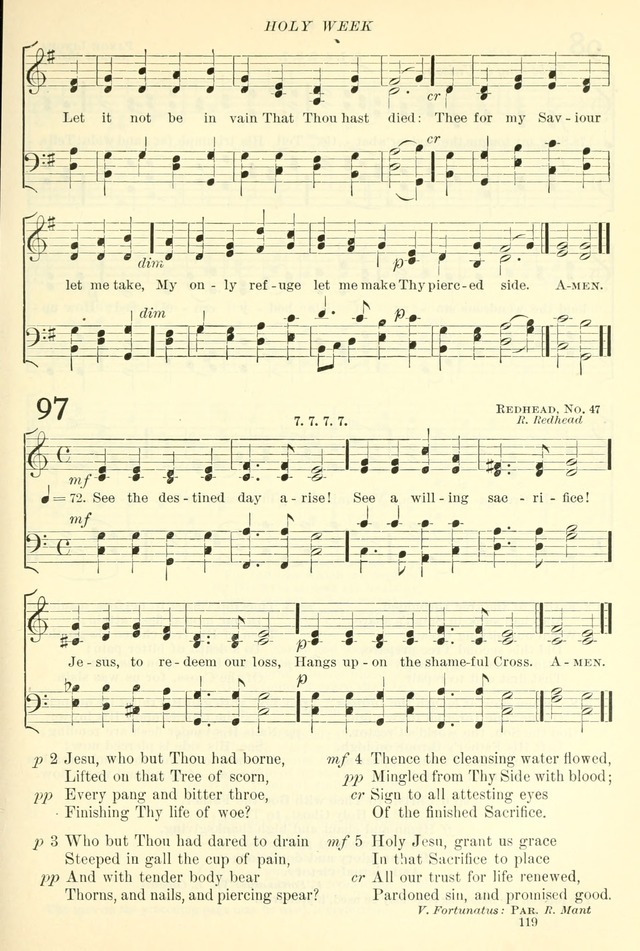 The Church Hymnal: revised and enlarged in accordance with the action of the General Convention of the Protestant Episcopal Church in the United States of America in the year of our Lord 1892. (Ed. B) page 167