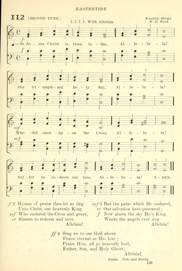 The Church Hymnal: revised and enlarged in accordance with the action of the General Convention of the Protestant Episcopal Church in the United States of America in the year of our Lord 1892. (Ed. B) page 187