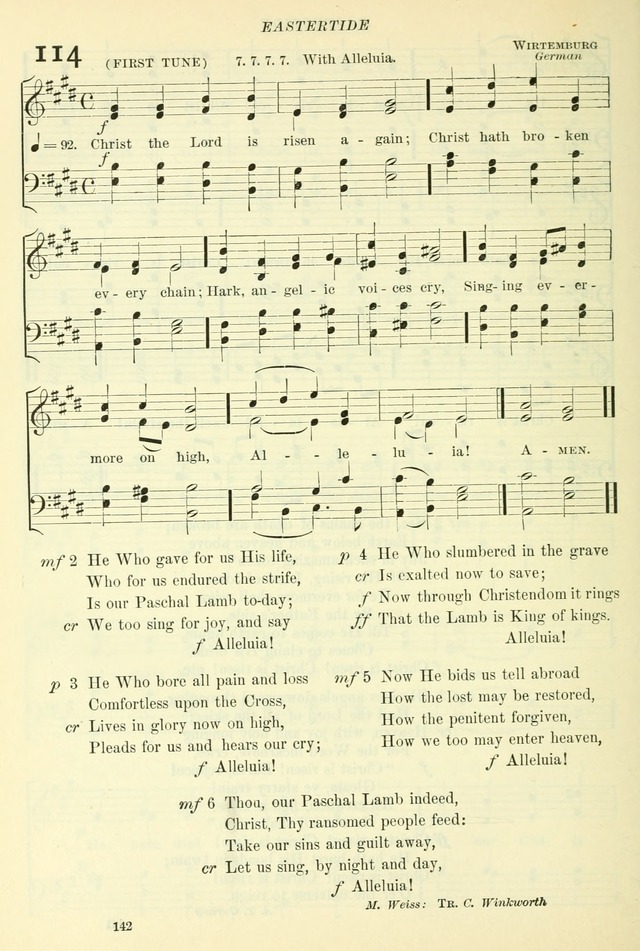 The Church Hymnal: revised and enlarged in accordance with the action of the General Convention of the Protestant Episcopal Church in the United States of America in the year of our Lord 1892. (Ed. B) page 190