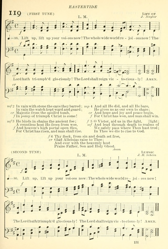 The Church Hymnal: revised and enlarged in accordance with the action of the General Convention of the Protestant Episcopal Church in the United States of America in the year of our Lord 1892. (Ed. B) page 199