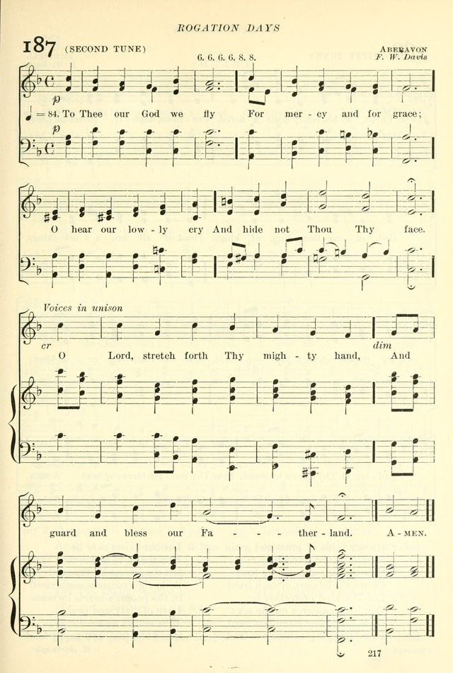 The Church Hymnal: revised and enlarged in accordance with the action of the General Convention of the Protestant Episcopal Church in the United States of America in the year of our Lord 1892. (Ed. B) page 265