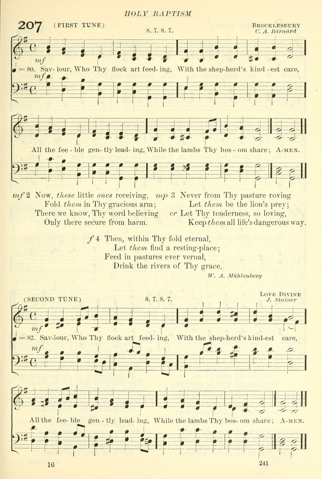 The Church Hymnal: revised and enlarged in accordance with the action of the General Convention of the Protestant Episcopal Church in the United States of America in the year of our Lord 1892. (Ed. B) page 289