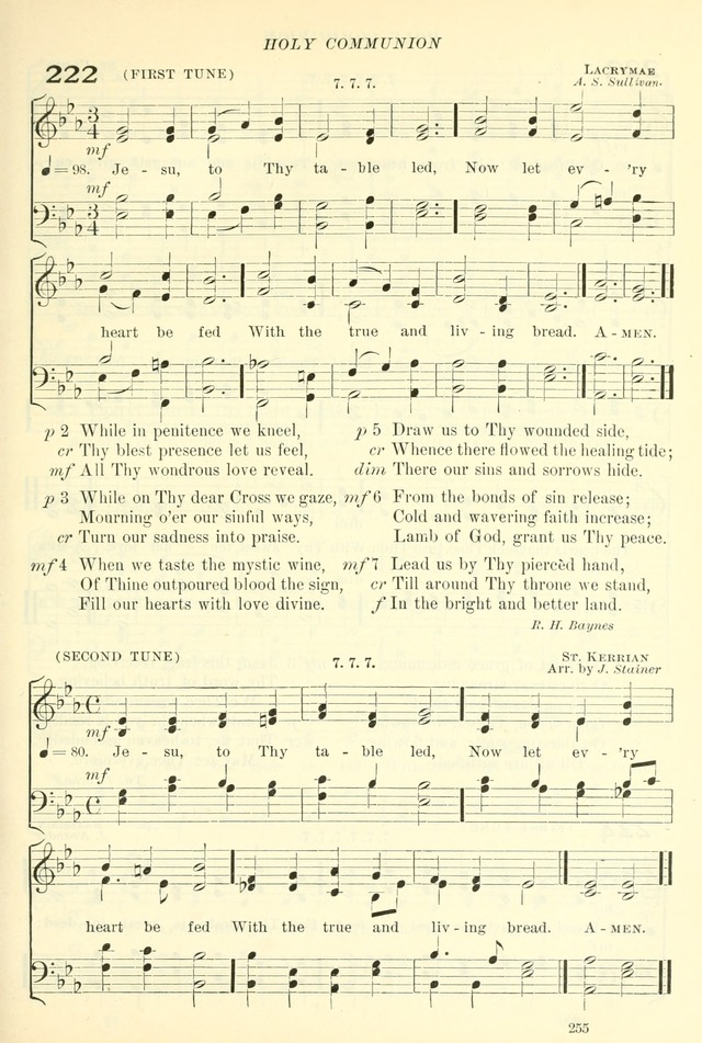 The Church Hymnal: revised and enlarged in accordance with the action of the General Convention of the Protestant Episcopal Church in the United States of America in the year of our Lord 1892. (Ed. B) page 303