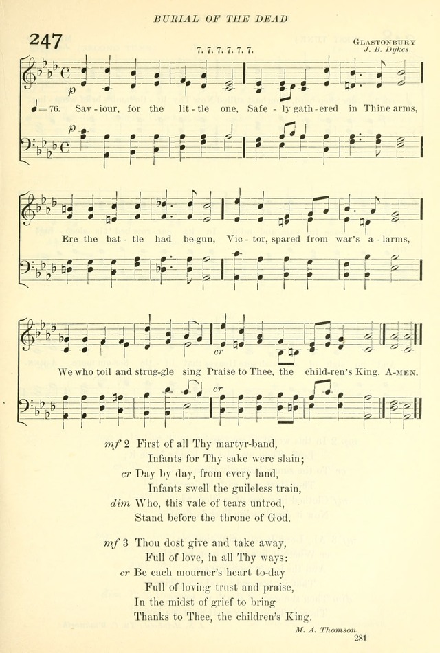 The Church Hymnal: revised and enlarged in accordance with the action of the General Convention of the Protestant Episcopal Church in the United States of America in the year of our Lord 1892. (Ed. B) page 329