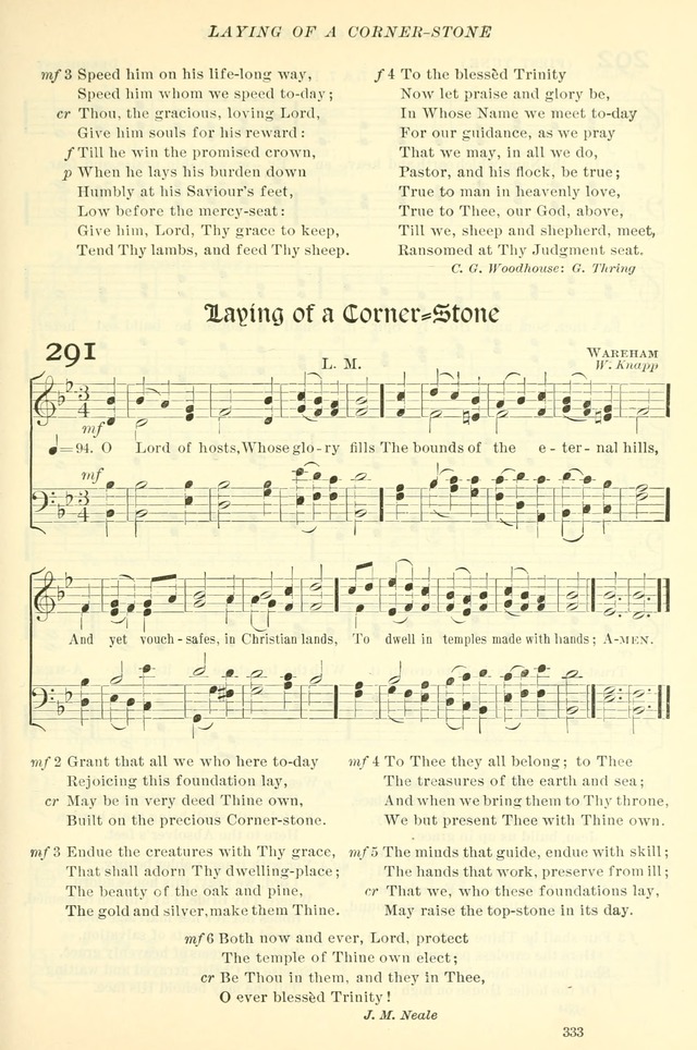 The Church Hymnal: revised and enlarged in accordance with the action of the General Convention of the Protestant Episcopal Church in the United States of America in the year of our Lord 1892. (Ed. B) page 381