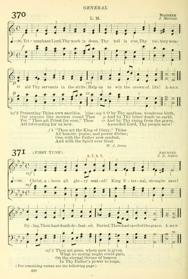 The Church Hymnal: revised and enlarged in accordance with the action of the General Convention of the Protestant Episcopal Church in the United States of America in the year of our Lord 1892. (Ed. B) page 478