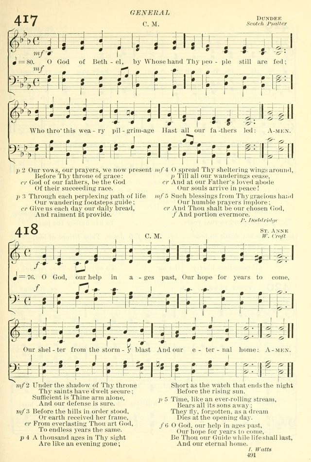 The Church Hymnal: revised and enlarged in accordance with the action of the General Convention of the Protestant Episcopal Church in the United States of America in the year of our Lord 1892. (Ed. B) page 539