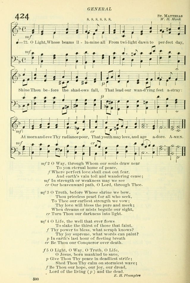 The Church Hymnal: revised and enlarged in accordance with the action of the General Convention of the Protestant Episcopal Church in the United States of America in the year of our Lord 1892. (Ed. B) page 548