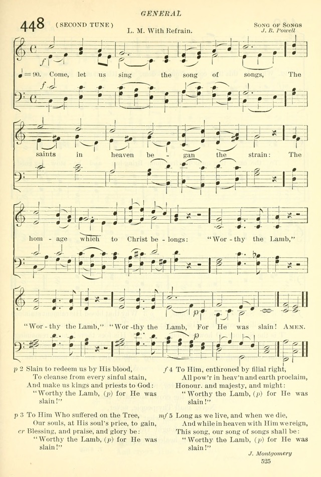 The Church Hymnal: revised and enlarged in accordance with the action of the General Convention of the Protestant Episcopal Church in the United States of America in the year of our Lord 1892. (Ed. B) page 573