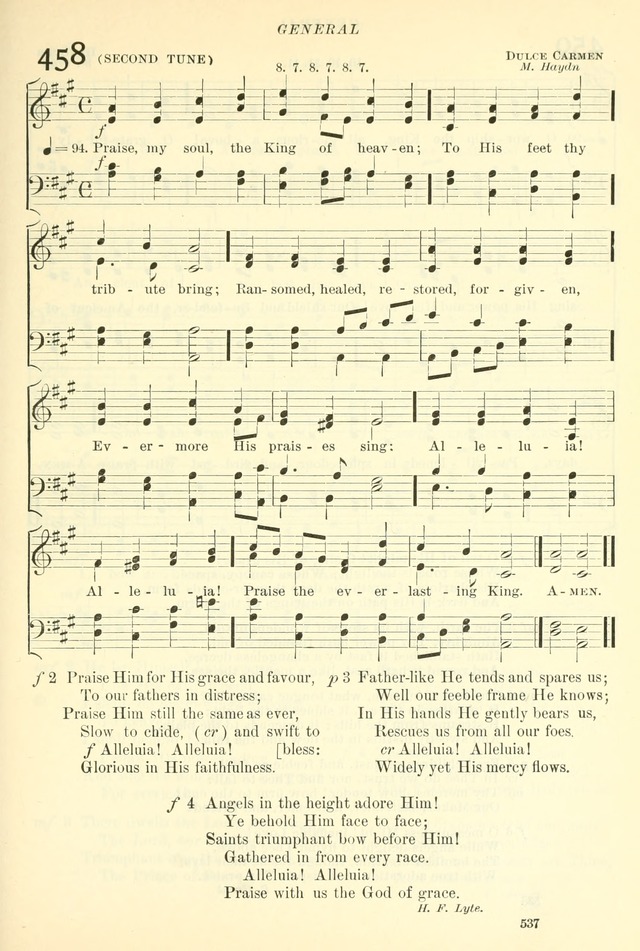 The Church Hymnal: revised and enlarged in accordance with the action of the General Convention of the Protestant Episcopal Church in the United States of America in the year of our Lord 1892. (Ed. B) page 585