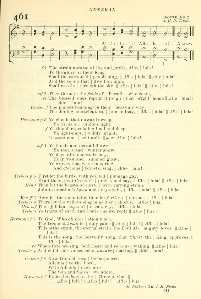 The Church Hymnal: revised and enlarged in accordance with the action of the General Convention of the Protestant Episcopal Church in the United States of America in the year of our Lord 1892. (Ed. B) page 589