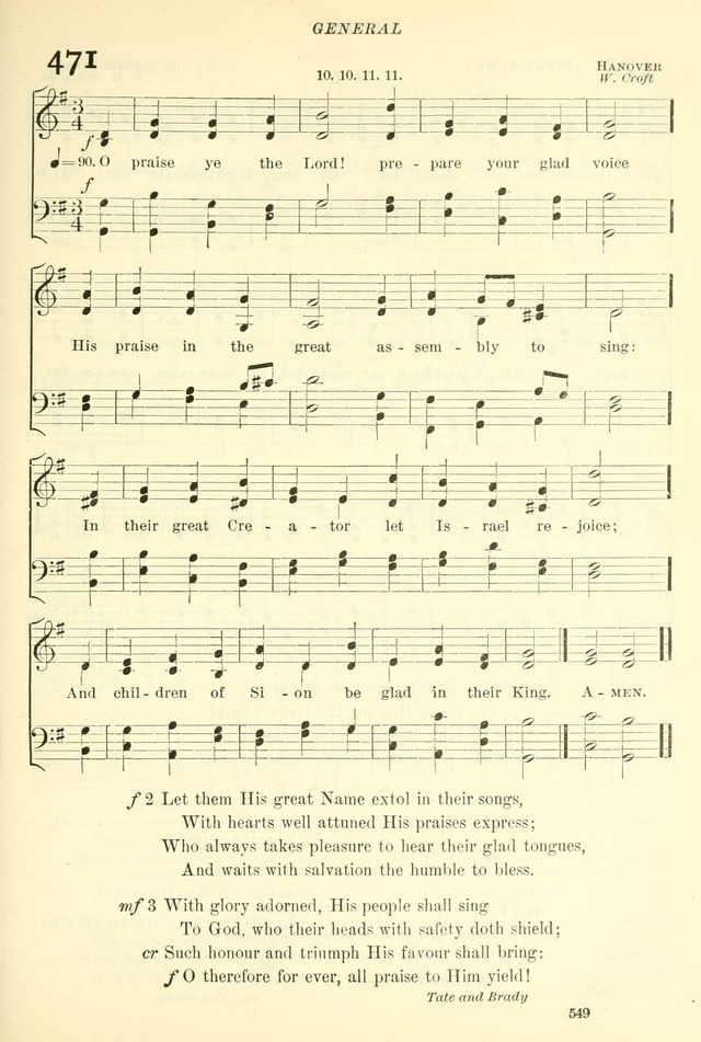 The Church Hymnal: revised and enlarged in accordance with the action of the General Convention of the Protestant Episcopal Church in the United States of America in the year of our Lord 1892. (Ed. B) page 597