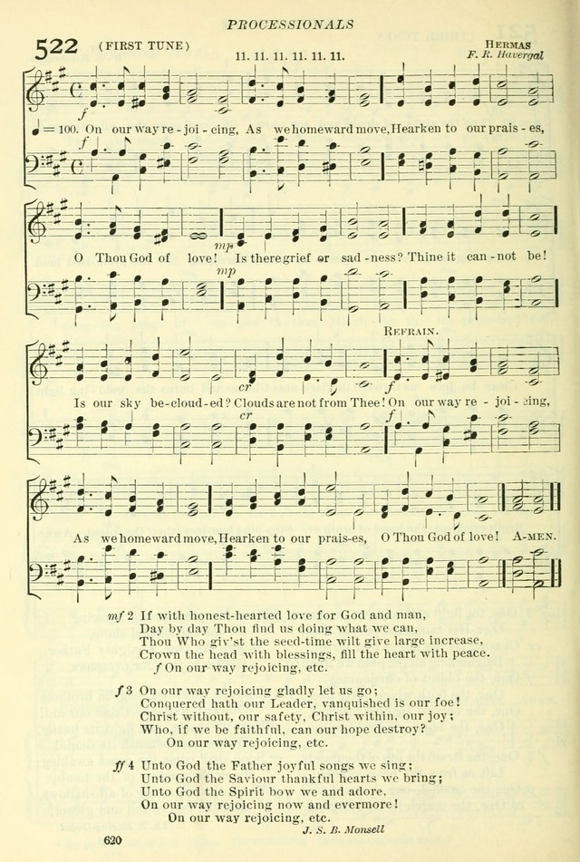 The Church Hymnal: revised and enlarged in accordance with the action of the General Convention of the Protestant Episcopal Church in the United States of America in the year of our Lord 1892. (Ed. B) page 668