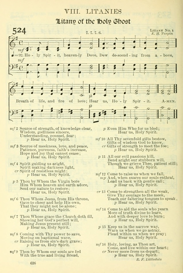 The Church Hymnal: revised and enlarged in accordance with the action of the General Convention of the Protestant Episcopal Church in the United States of America in the year of our Lord 1892. (Ed. B) page 674