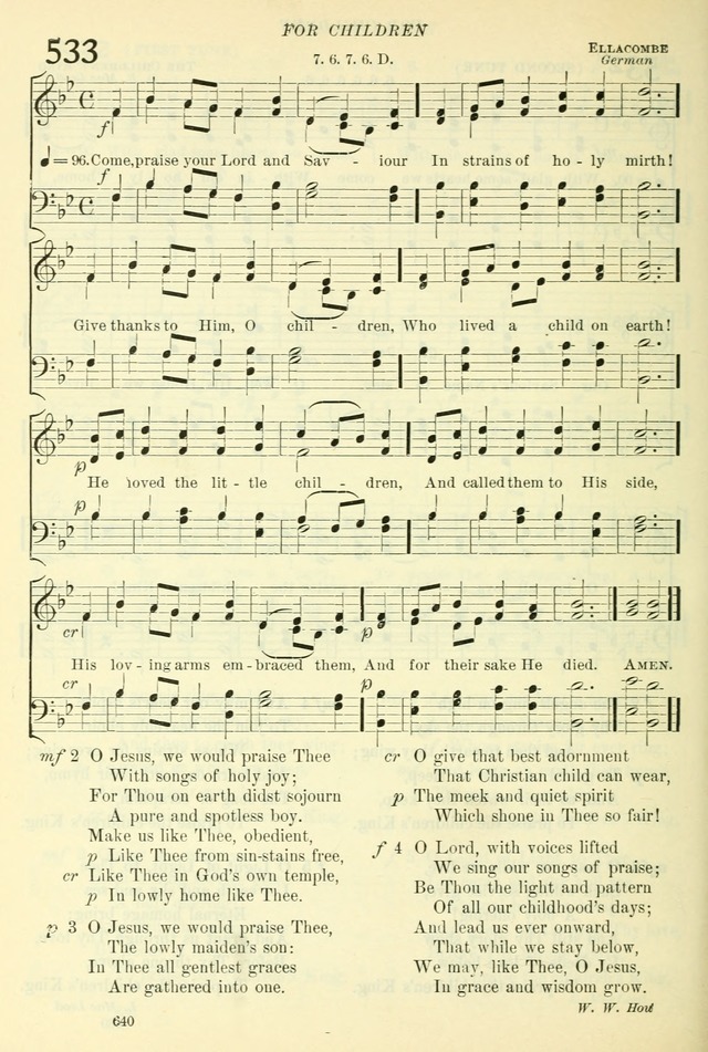 The Church Hymnal: revised and enlarged in accordance with the action of the General Convention of the Protestant Episcopal Church in the United States of America in the year of our Lord 1892. (Ed. B) page 688
