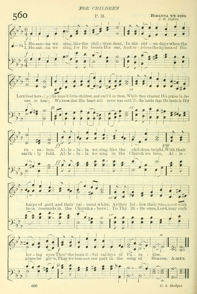 The Church Hymnal: revised and enlarged in accordance with the action of the General Convention of the Protestant Episcopal Church in the United States of America in the year of our Lord 1892. (Ed. B) page 714