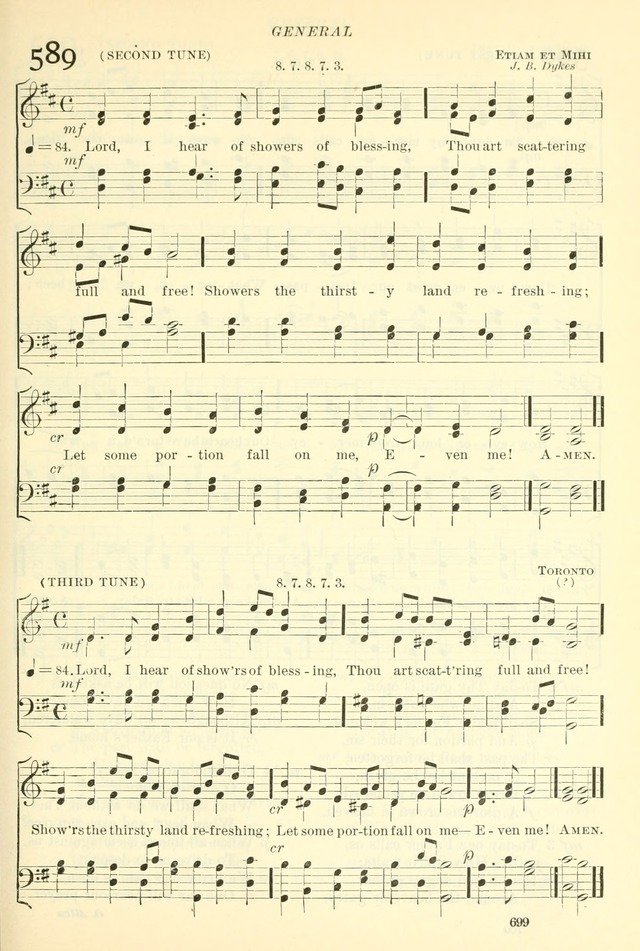 The Church Hymnal: revised and enlarged in accordance with the action of the General Convention of the Protestant Episcopal Church in the United States of America in the year of our Lord 1892. (Ed. B) page 747