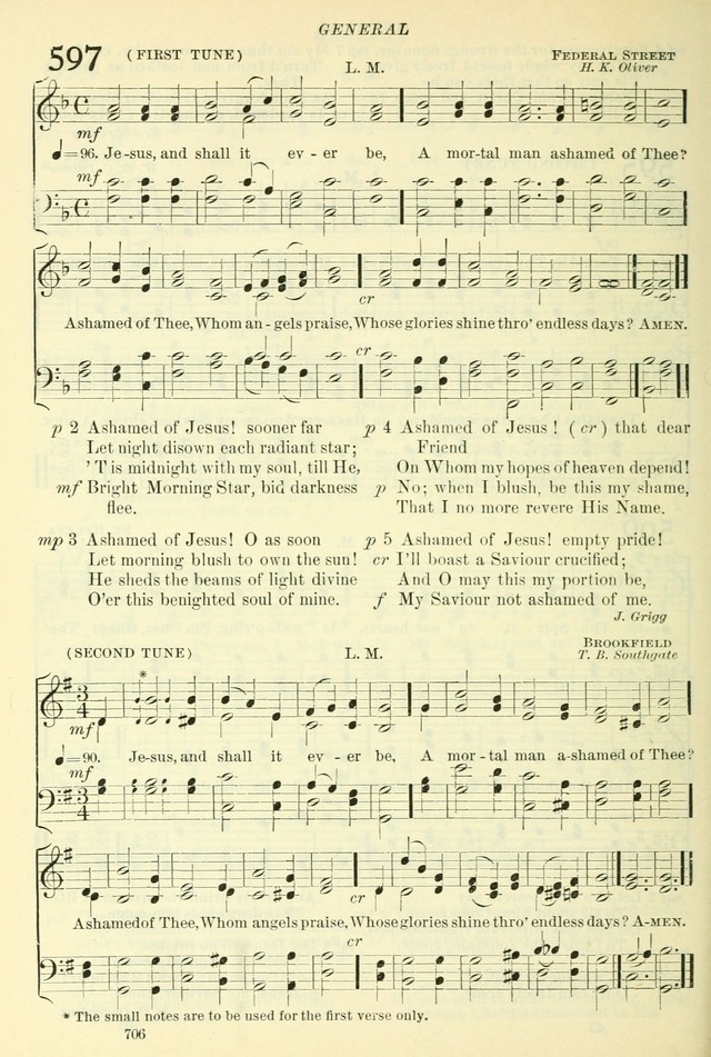 The Church Hymnal: revised and enlarged in accordance with the action of the General Convention of the Protestant Episcopal Church in the United States of America in the year of our Lord 1892. (Ed. B) page 754