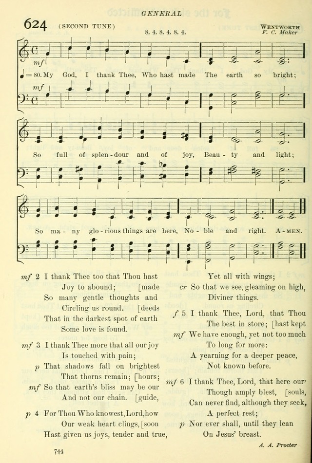 The Church Hymnal: revised and enlarged in accordance with the action of the General Convention of the Protestant Episcopal Church in the United States of America in the year of our Lord 1892. (Ed. B) page 792