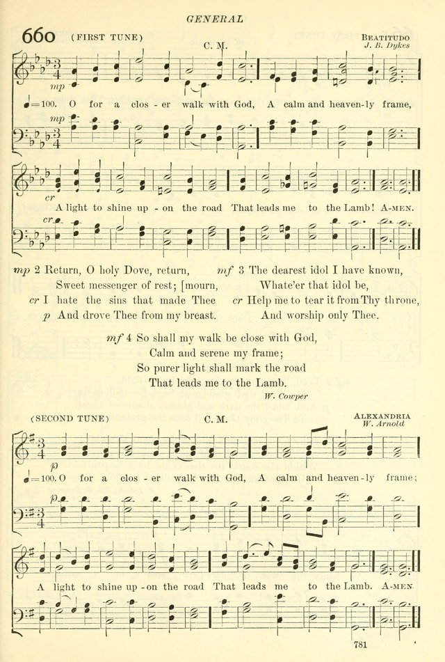 The Church Hymnal: revised and enlarged in accordance with the action of the General Convention of the Protestant Episcopal Church in the United States of America in the year of our Lord 1892. (Ed. B) page 829