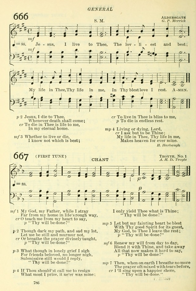 The Church Hymnal: revised and enlarged in accordance with the action of the General Convention of the Protestant Episcopal Church in the United States of America in the year of our Lord 1892. (Ed. B) page 834