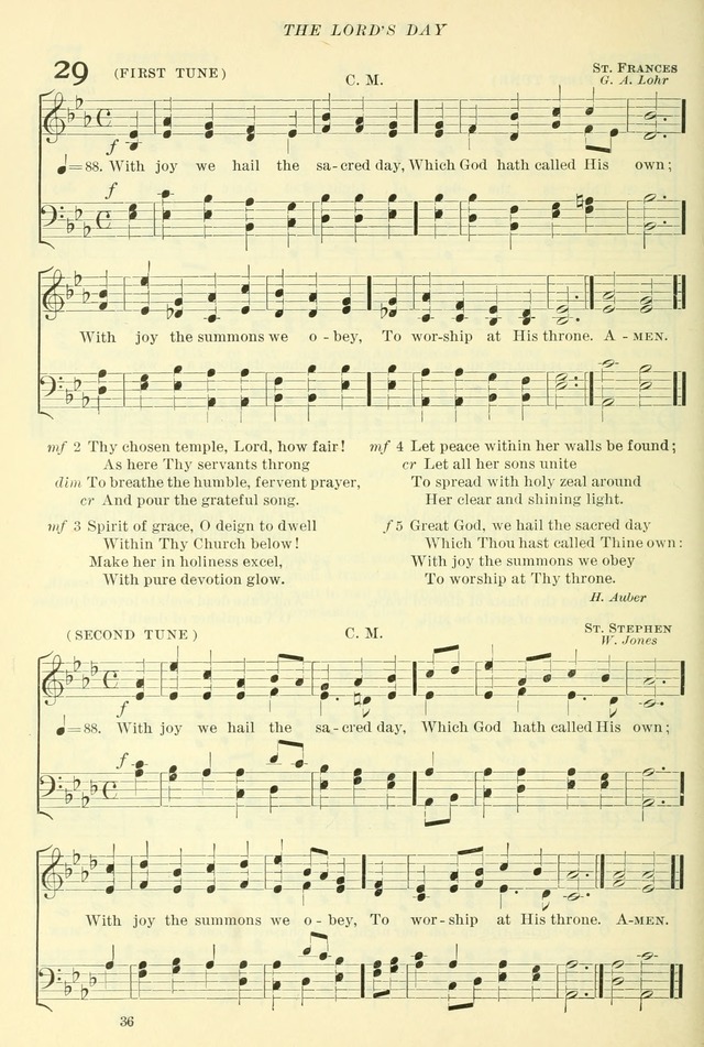 The Church Hymnal: revised and enlarged in accordance with the action of the General Convention of the Protestant Episcopal Church in the United States of America in the year of our Lord 1892. (Ed. B) page 84