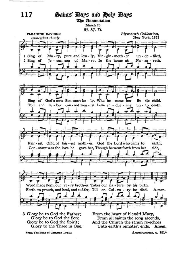 The Hymnal of the Protestant Episcopal Church in the United States of America 1940 page 156
