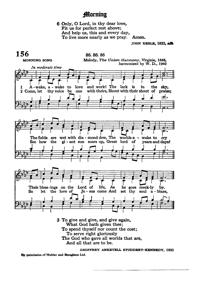 The Hymnal of the Protestant Episcopal Church in the United States of America 1940 page 201