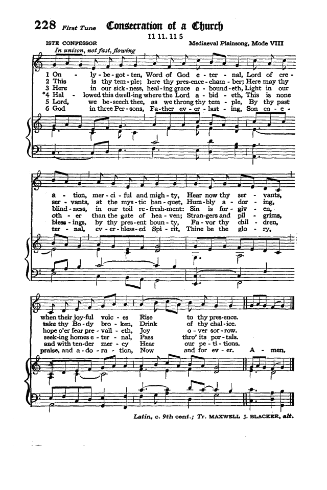 The Hymnal of the Protestant Episcopal Church in the United States of America 1940 page 288