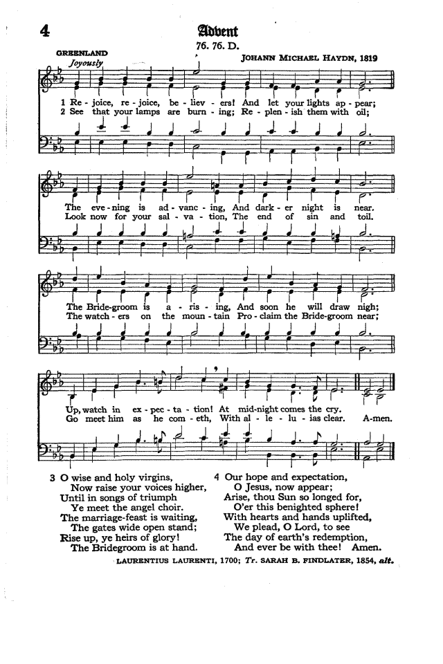 The Hymnal of the Protestant Episcopal Church in the United States of America 1940 page 6