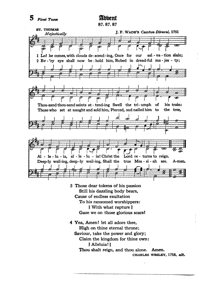 The Hymnal of the Protestant Episcopal Church in the United States of America 1940 page 7
