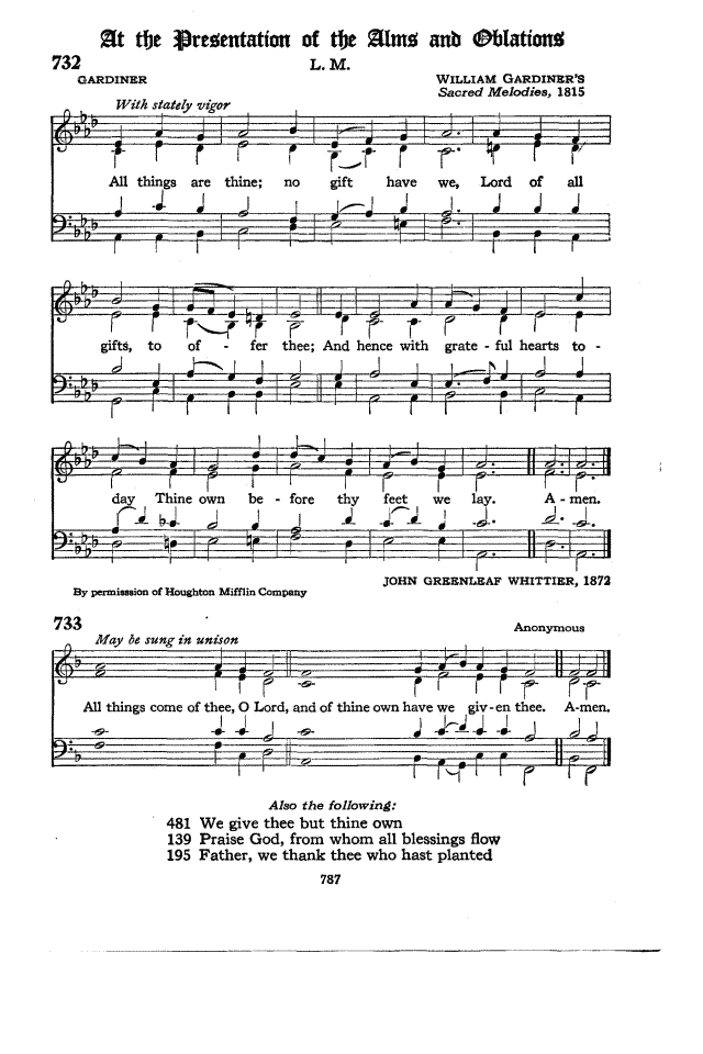 The Hymnal of the Protestant Episcopal Church in the United States of America 1940 page 787