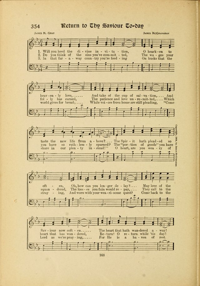Hymns, Psalms and Gospel Songs: with responsive readings page 168