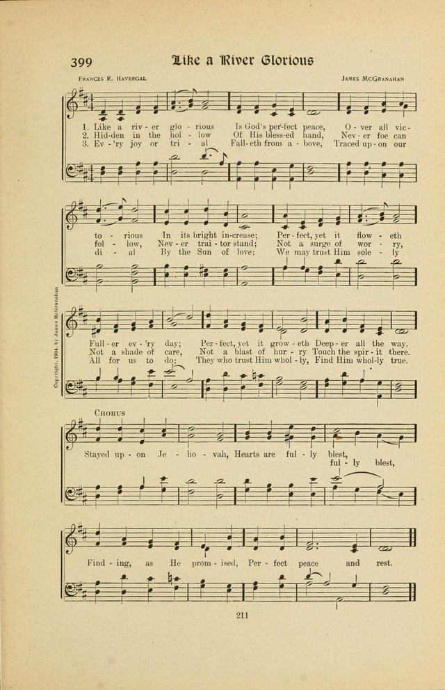 Hymns, Psalms and Gospel Songs: with responsive readings page 211
