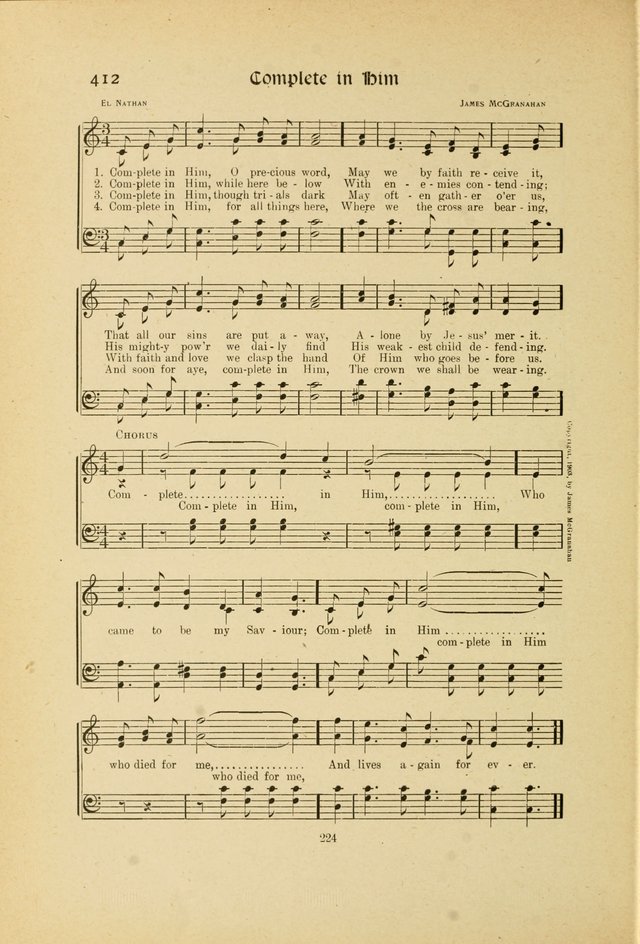 Hymns, Psalms and Gospel Songs: with responsive readings page 224