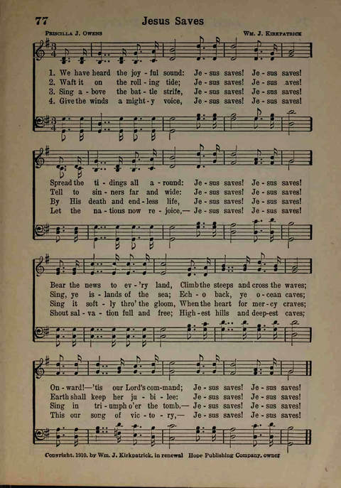 Hymns of Praise Number Two page 77