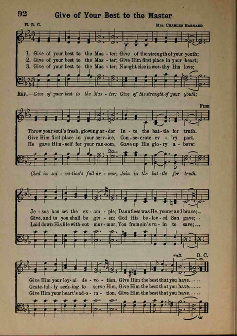 Hymns of Praise Number Two page 92