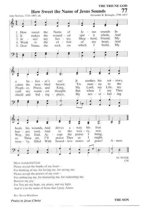 Hymns for a Pilgrim People: a congregational hymnal page 103